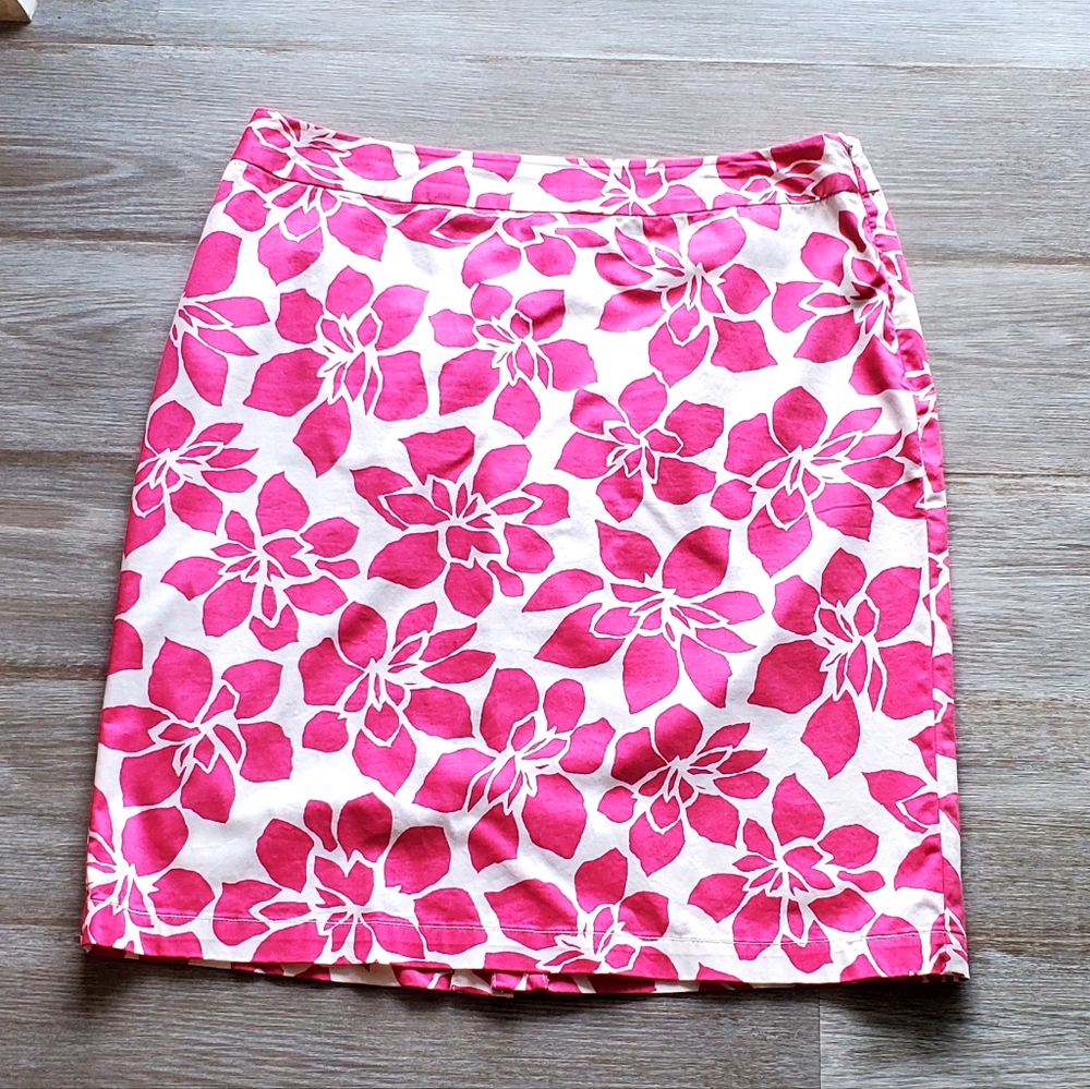 Garnet Hill Floral Skirt